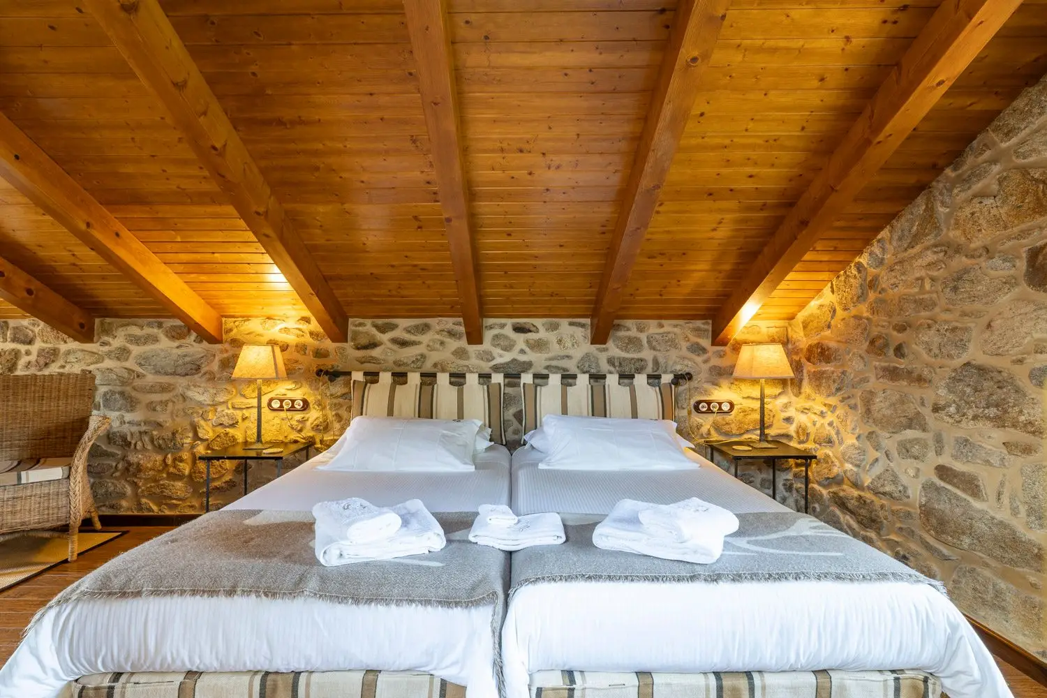 Habitación del Hotel Rústico Lugar do Cotariño
