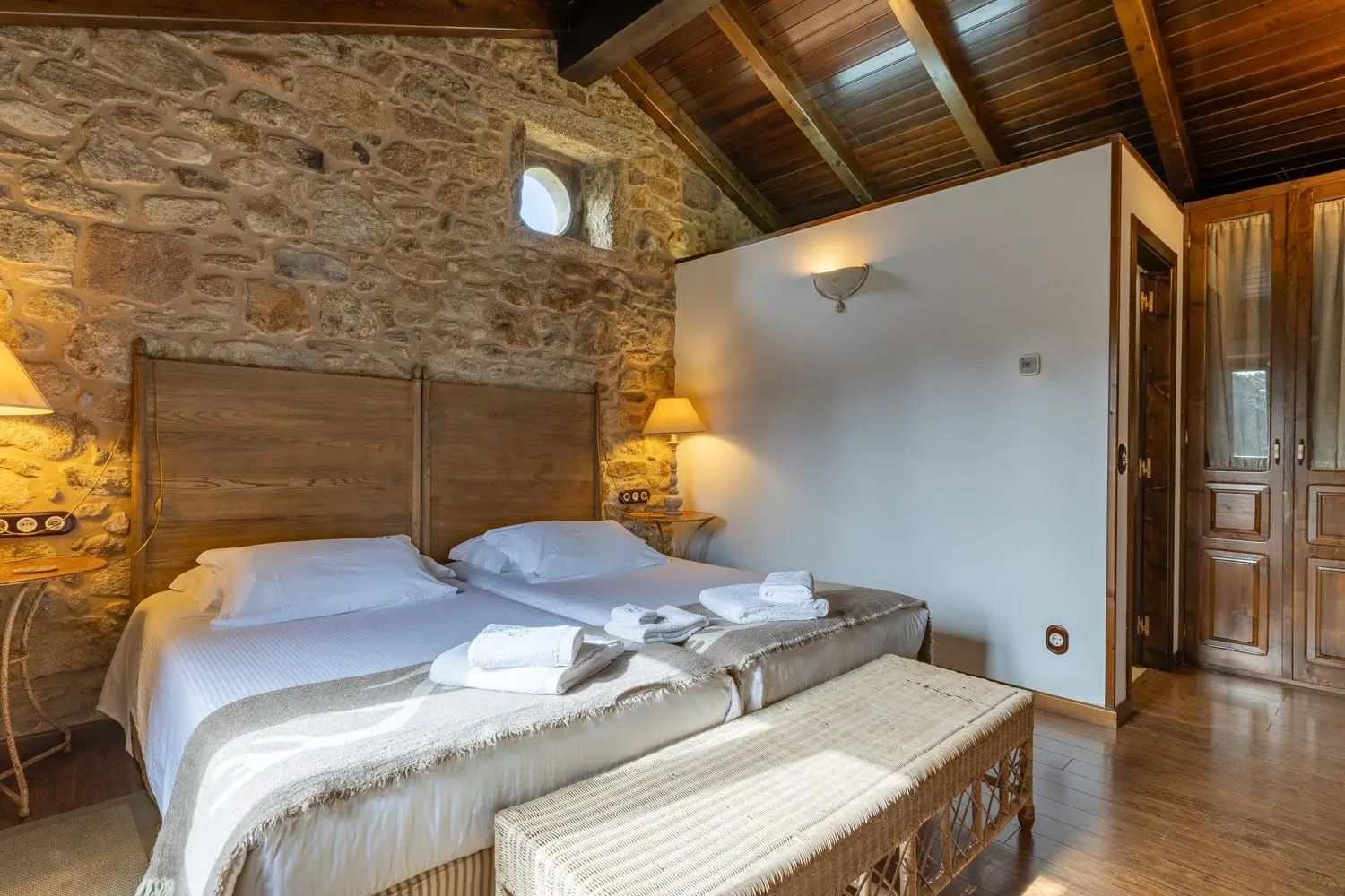 Habitación del Hotel Rústico Lugar do Cotariño